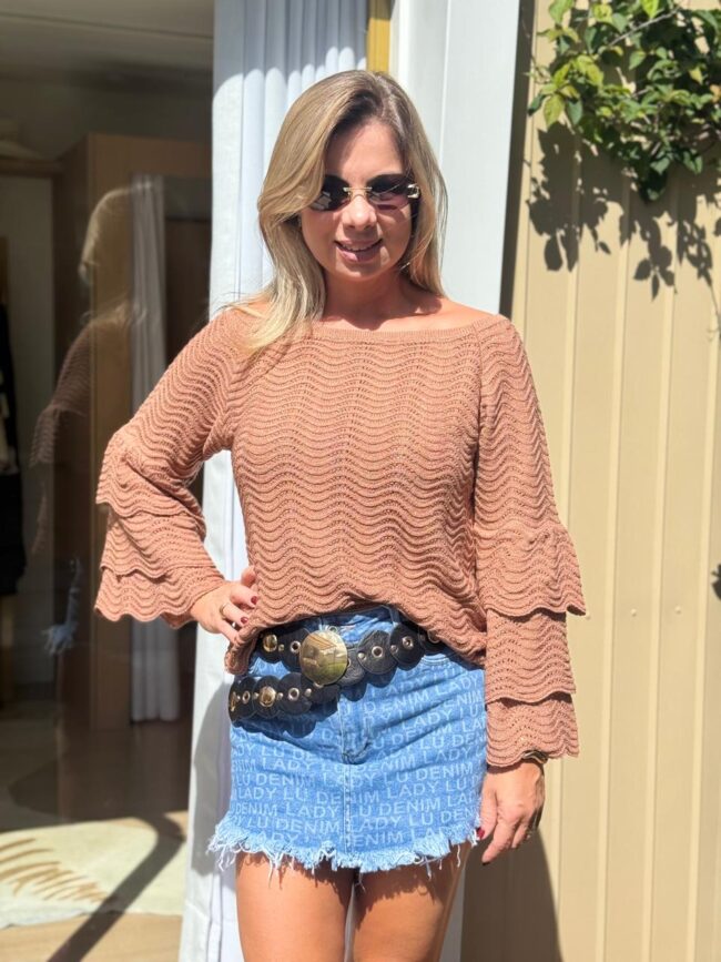Blusa Giovanna Cappuccino