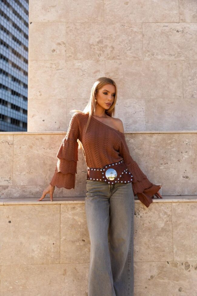 Blusa Giovanna Marrom